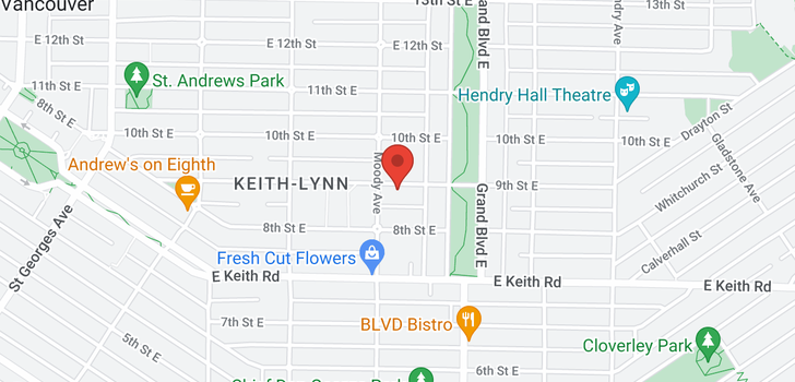 map of 515 E 9TH STREET